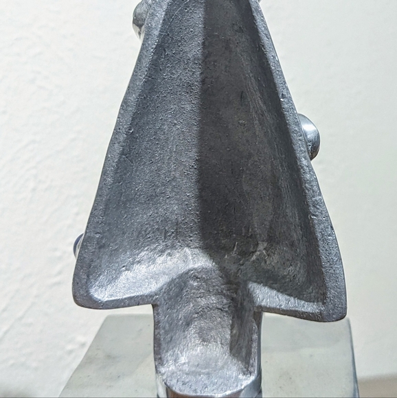 Vintage Tag Silver Jeweled Christmas Tree Stocking Holder - Picture 4 of 5